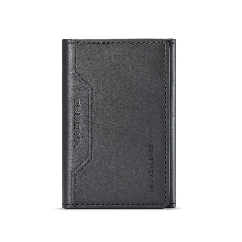 MagSafe RFID Wallet Card Holder Leather Phone Stand Case 0