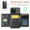 MagSafe RFID Wallet Card Holder Leather Phone Stand Case 4