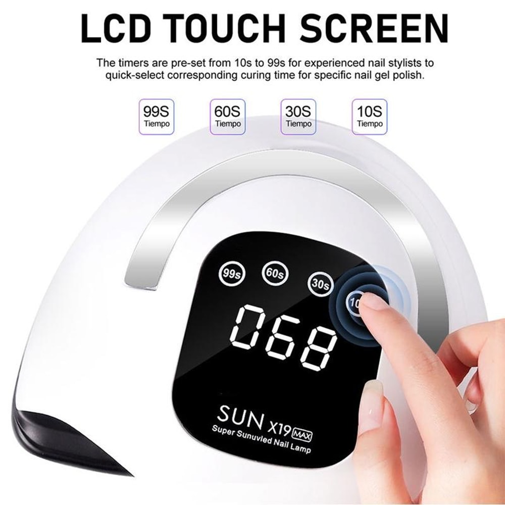 UV LED Nail Lamp With LCD Timer Fast Gel Nail Dryer For Salon Quality Manicures 2