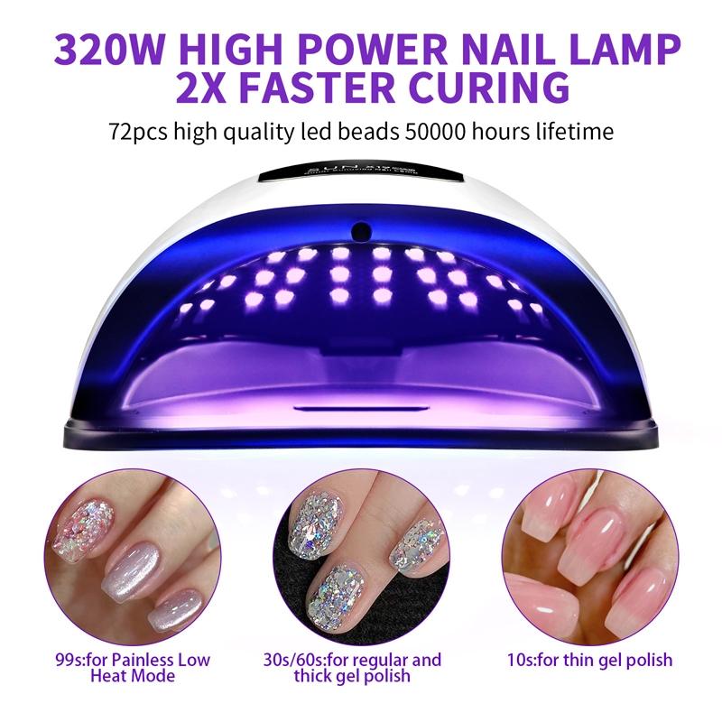 UV LED Nail Lamp With LCD Timer Fast Gel Nail Dryer For Salon Quality Manicures 3