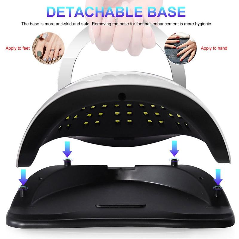 UV LED Nail Lamp With LCD Timer Fast Gel Nail Dryer For Salon Quality Manicures 6