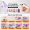 Portable UV LED Nail Lamp With Timer Display And Rechargeable Mini Nail Dryer 10