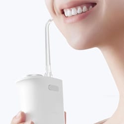 portable water flosser oral irrigator with 4 cleaning modes & 200ml tank