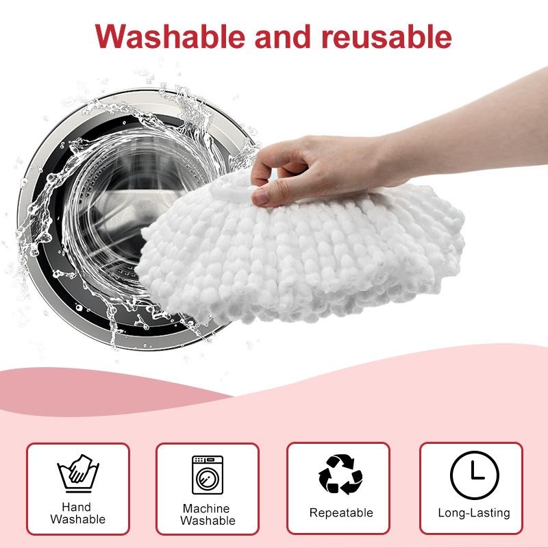 Microfiber Spin Mop Replacement Pad For OCedar Vileda Floor Cleaning Systems 3