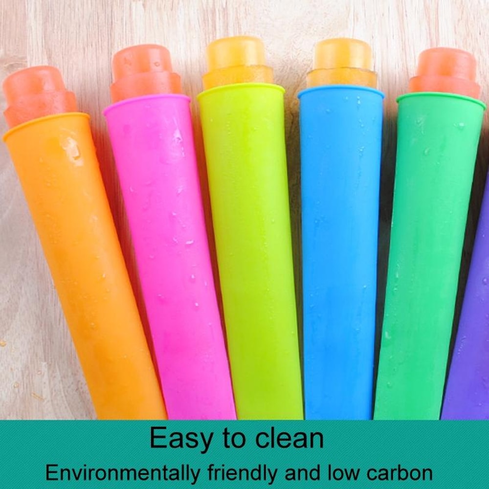Reusable Silicone Popsicle Mold Set With 6 Colors For Homemade Ice Cream And Frozen Treats 5