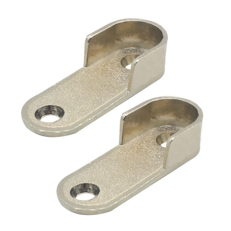 Heavy Duty Closet Rod Brackets Zinc Alloy Wardrobe Pole End Supports 2PCS 7
