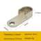 Heavy Duty Closet Rod Brackets Zinc Alloy Wardrobe Pole End Supports 2PCS 1