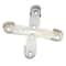 Heavy Duty Closet Rod Brackets Zinc Alloy Wardrobe Pole End Supports 2PCS 3