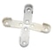 Heavy Duty Closet Rod Brackets Zinc Alloy Wardrobe Pole End Supports 2PCS 3