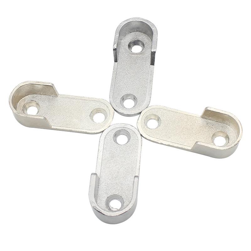 Heavy Duty Closet Rod Brackets Zinc Alloy Wardrobe Pole End Supports 2PCS 3