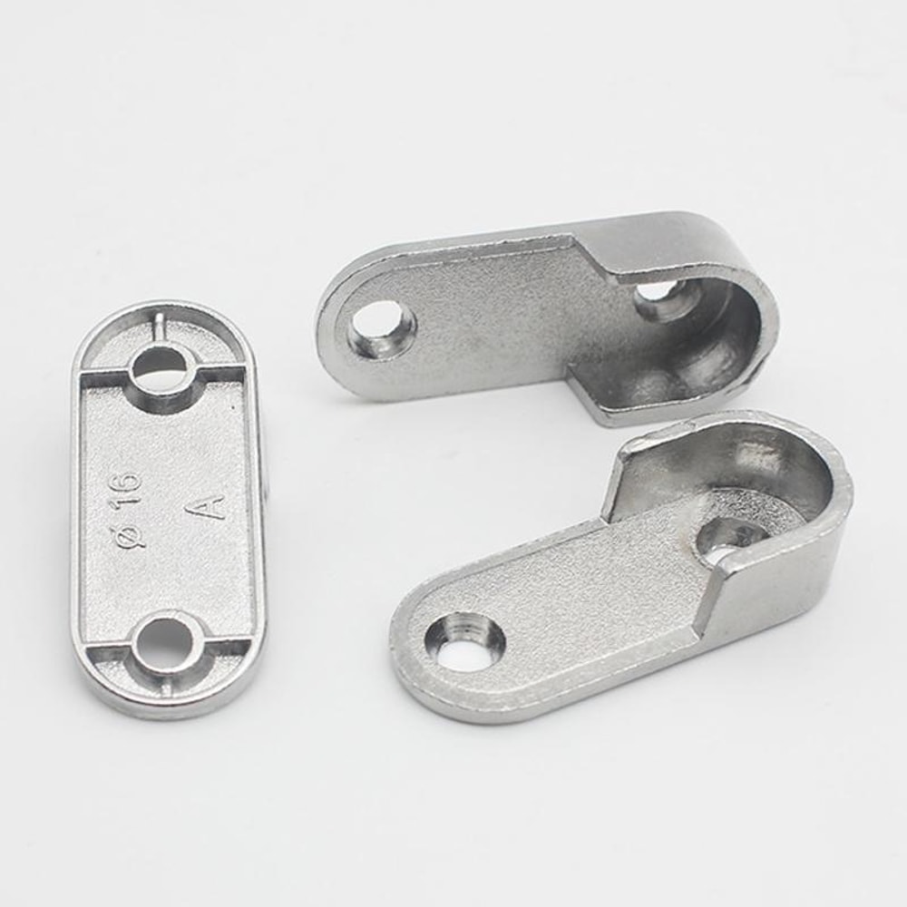 Heavy Duty Closet Rod Brackets Zinc Alloy Wardrobe Pole End Supports 2PCS 4