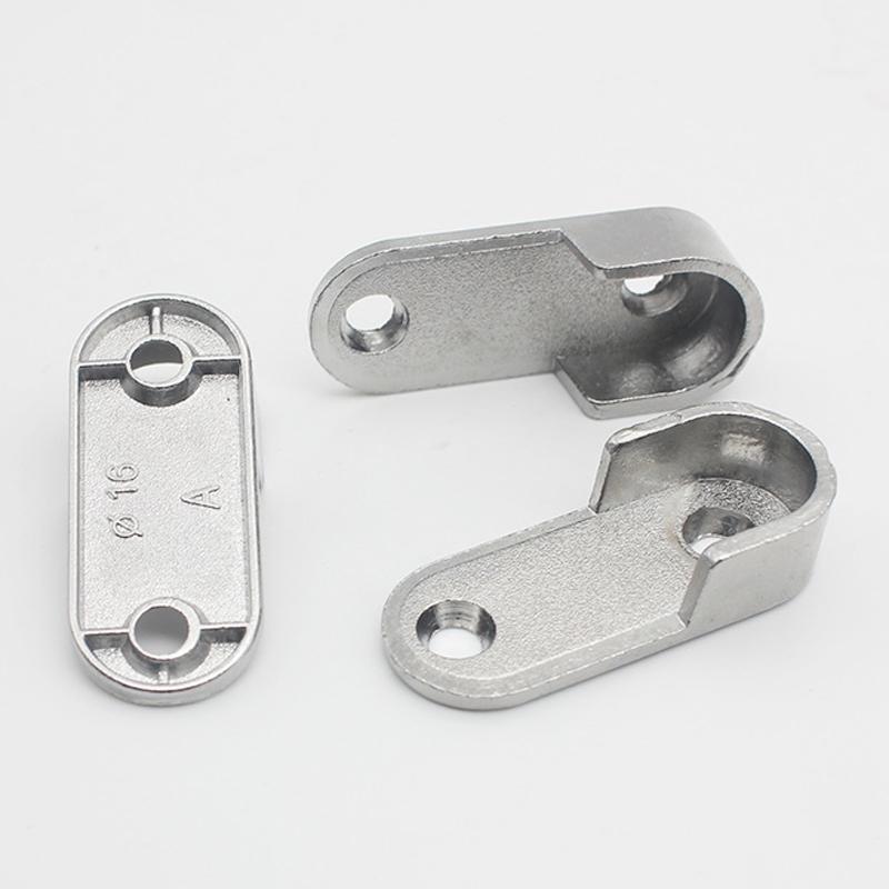 Heavy Duty Closet Rod Brackets Zinc Alloy Wardrobe Pole End Supports 2PCS 4