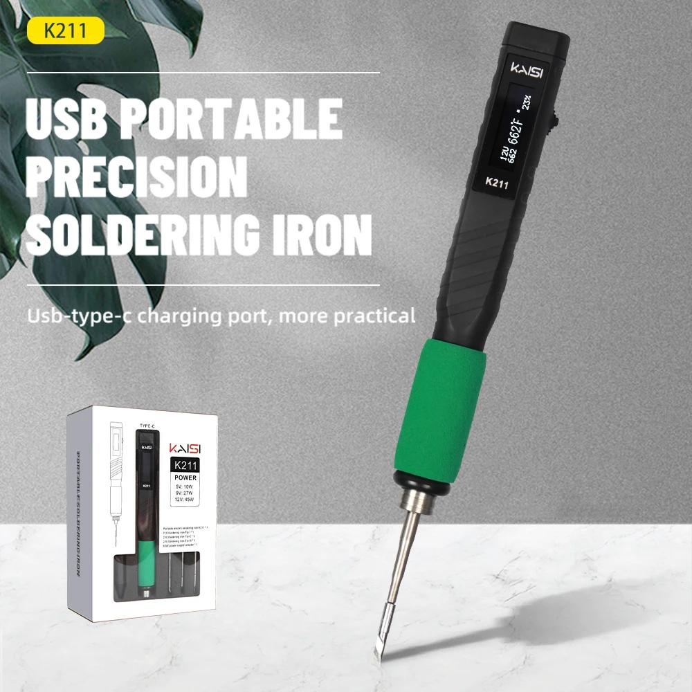 USB Soldering Iron With Smart Sleep Type C Fast Heating For DIY Electronics Repair 1