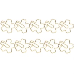 10pcs blossom paper clips decorative metal bookmark clips for file organization