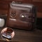 Vintage RFID Blocking Leather Wallet For Men With Zipper Card Holder 9