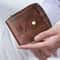 Vintage RFID Blocking Leather Wallet For Men With Zipper Card Holder 0