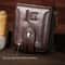 Vintage RFID Blocking Leather Wallet For Men With Zipper Card Holder 8
