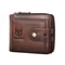 Vintage RFID Blocking Leather Wallet For Men With Zipper Card Holder 11