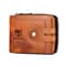 Vintage RFID Blocking Leather Wallet For Men With Zipper Card Holder 12