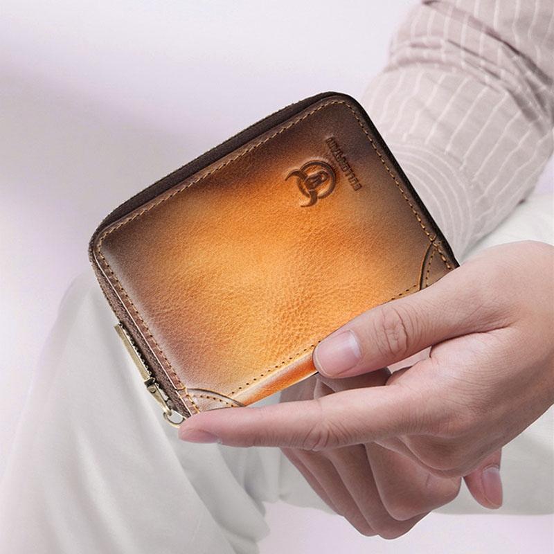 RFID Blocking Leather Card Holder Wallet With Multi Card Slots For Men And Women 1
