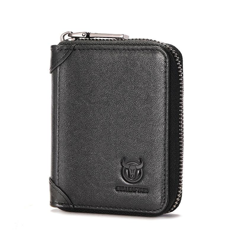 RFID Blocking Leather Card Holder Wallet With Multi Card Slots For Men And Women 9