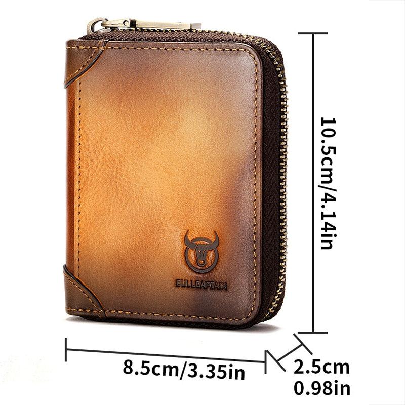RFID Blocking Leather Card Holder Wallet With Multi Card Slots For Men And Women 3