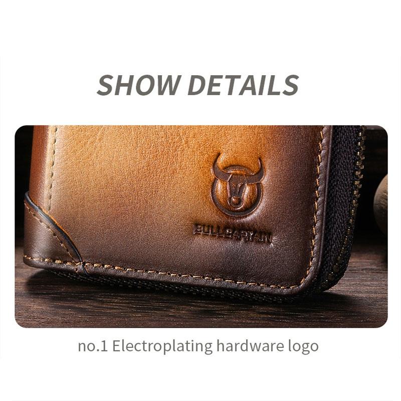 RFID Blocking Leather Card Holder Wallet With Multi Card Slots For Men And Women 4