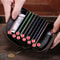 RFID Blocking Leather Card Holder Wallet With Multi Card Slots For Men And Women 8