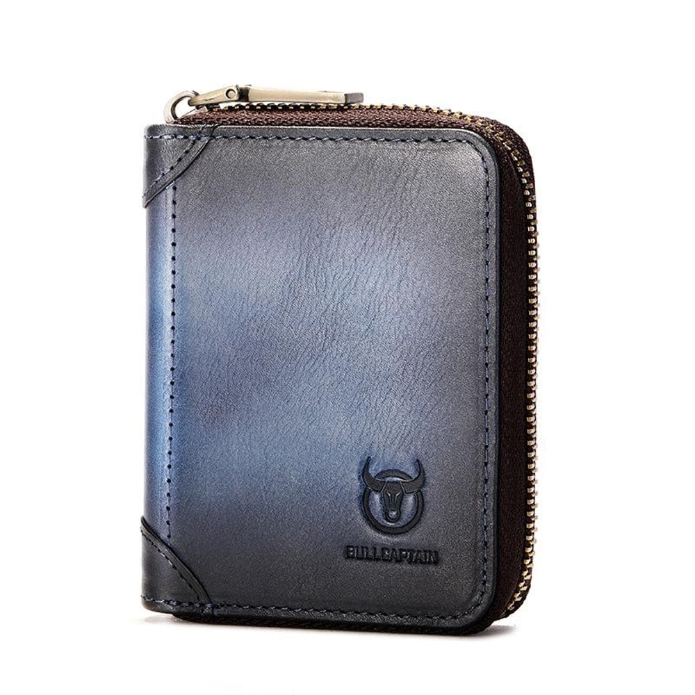 RFID Blocking Leather Card Holder Wallet With Multi Card Slots For Men And Women 12