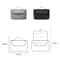 Portable Hair Dryer Storage Bag With Hook Large Capacity Travel Organizer Case 2