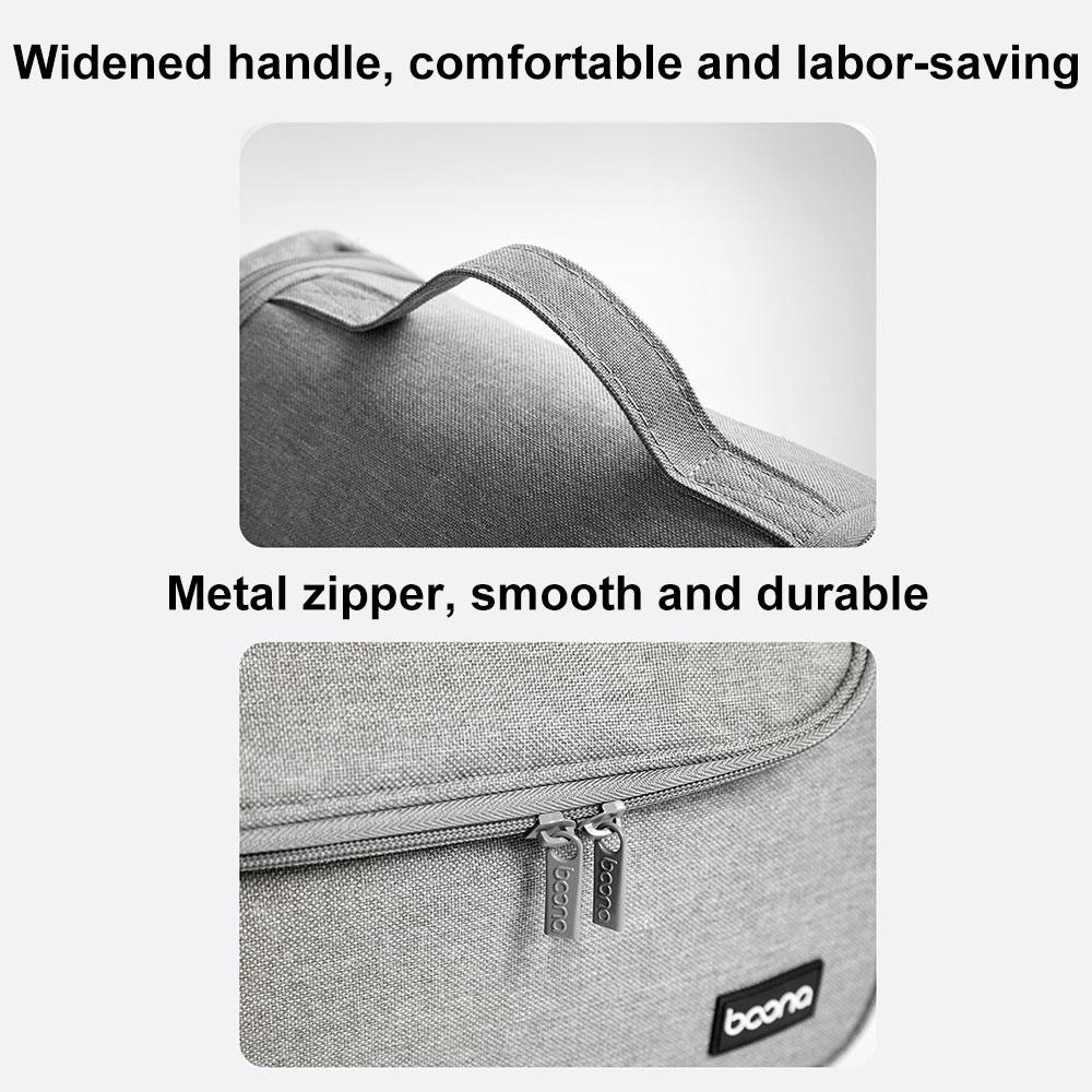 Portable Hair Dryer Storage Bag With Hook Large Capacity Travel Organizer Case 4