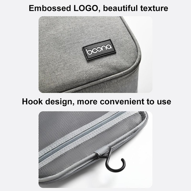 Portable Hair Dryer Storage Bag With Hook Large Capacity Travel Organizer Case 5