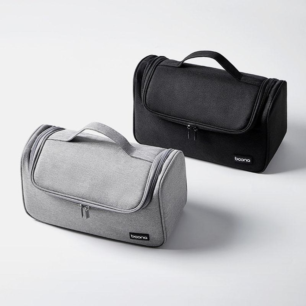 Portable Hair Dryer Storage Bag With Hook Large Capacity Travel Organizer Case 0