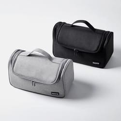 portable hair dryer storage bag with hook large capacity travel organizer case