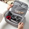 Portable Hair Dryer Storage Bag With Hook Large Capacity Travel Organizer Case 1