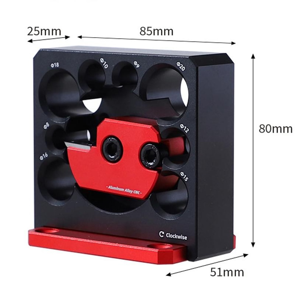Adjustable Wood Dowel Maker Kit 8 Sizes Precision Woodworking Drill Guide Set 2