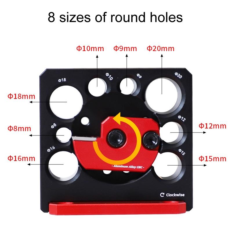 Adjustable Wood Dowel Maker Kit 8 Sizes Precision Woodworking Drill Guide Set 3