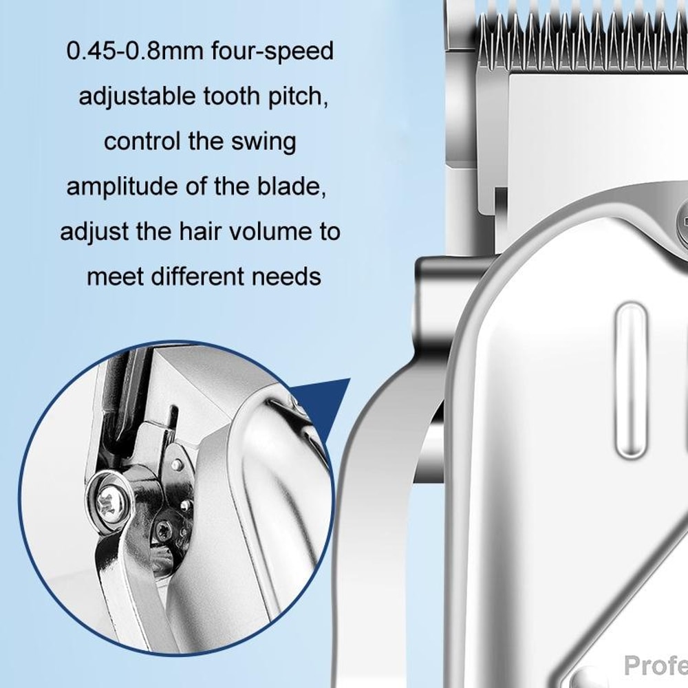 Professional Hair Clipper Set for Men with Rechargeable Trimmer & Electric Shaver Kit