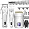 Professional Hair Clipper Set for Men with Rechargeable Trimmer & Electric Shaver Kit