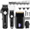 Professional Hair Clipper Set for Men with Rechargeable Trimmer & Electric Shaver Kit