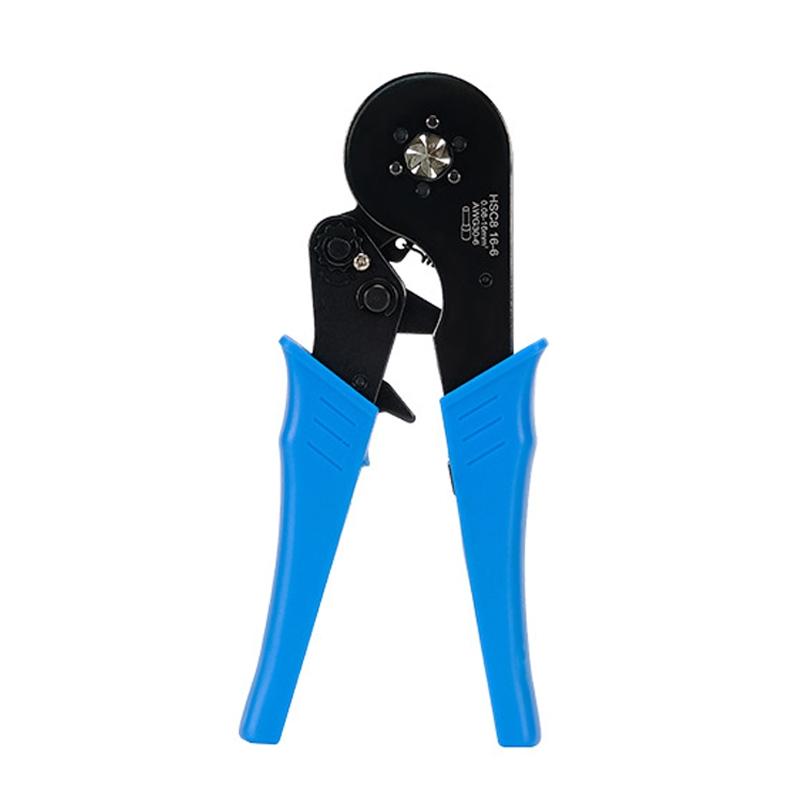 European Hex Crimping Pliers For VE Wire Ferrules With Adjustable Pressure Handle 7