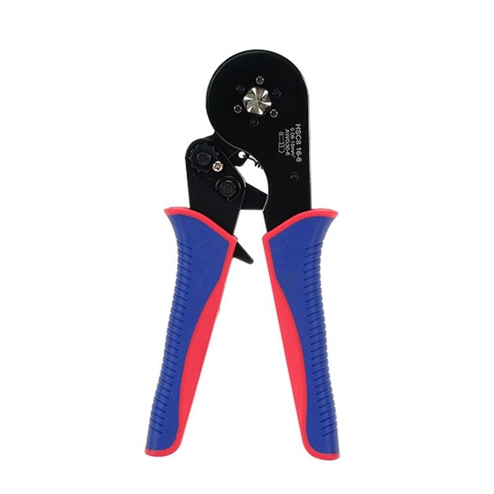 European Hex Crimping Pliers For VE Wire Ferrules With Adjustable Pressure Handle 8