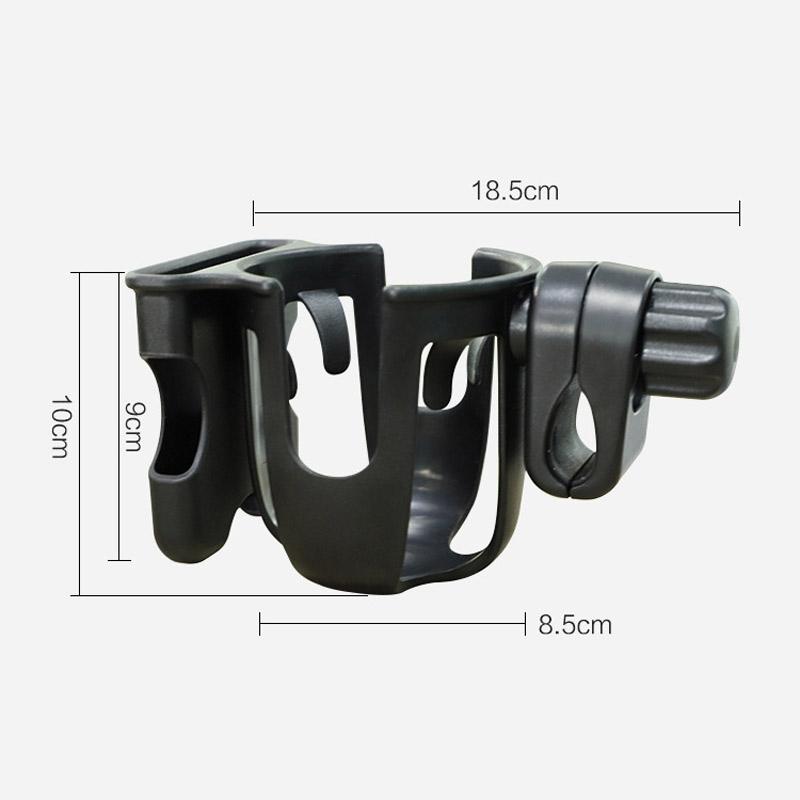 Universal Adjustable Stroller Cup Phone Holder Accessory With Bottle Rack 1