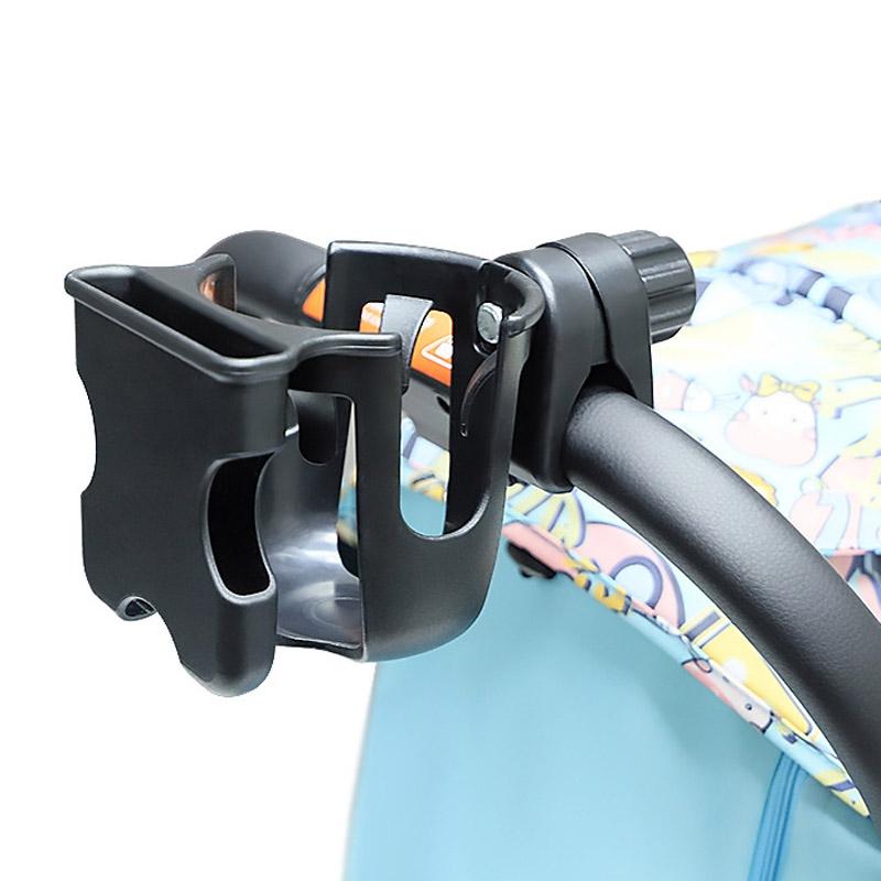 Universal Adjustable Stroller Cup Phone Holder Accessory With Bottle Rack 10