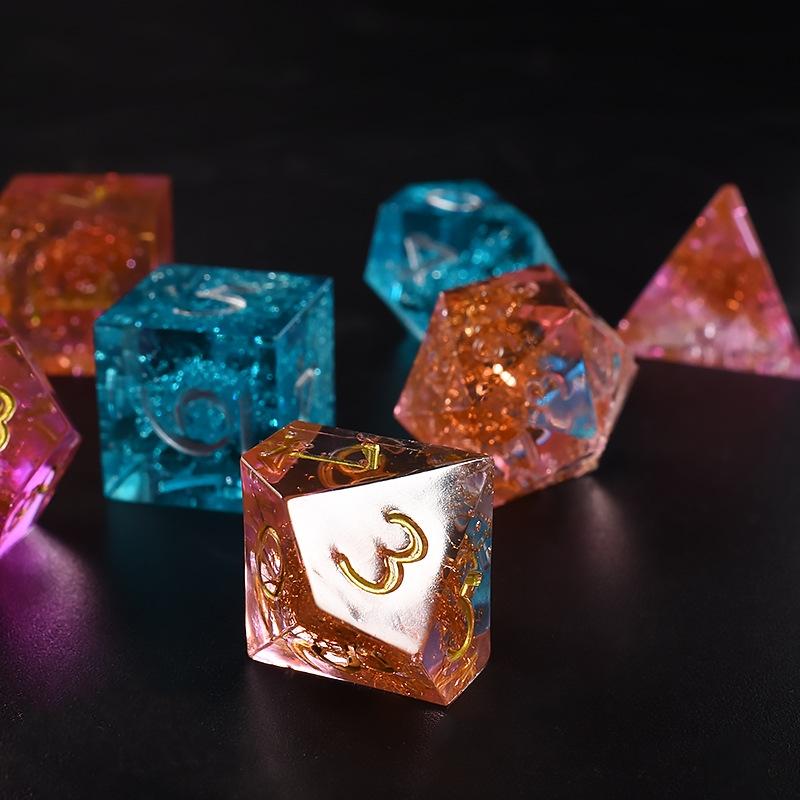 7 Cavity Premium Silicone Resin Dice Mold Kit For Polyhedral Dice Crafting 7