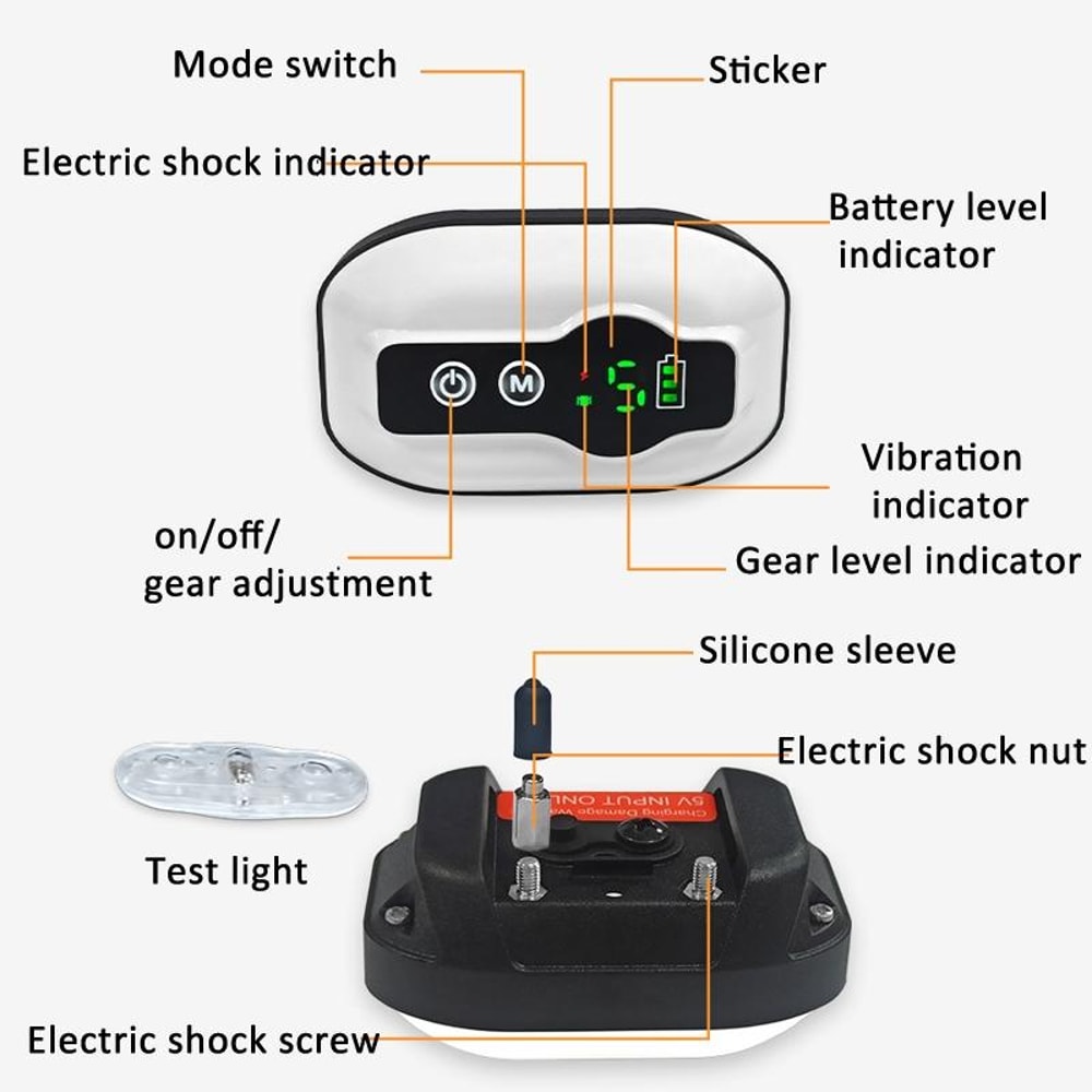 Smart AntiBarking Dog Collar Waterproof With Adjustable Sensitivity 3 Training Modes 6