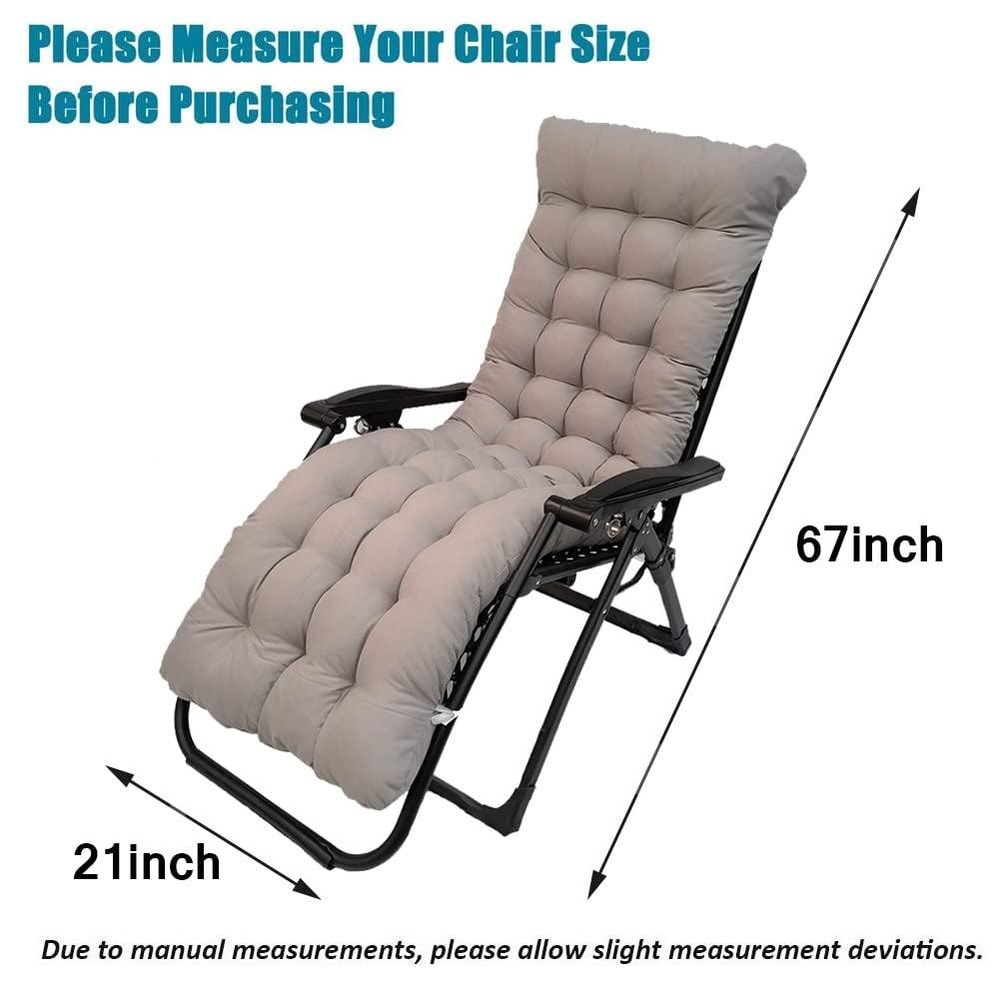 Thickened SlipOn Recliner Cushion For Garden Home Chairs 2