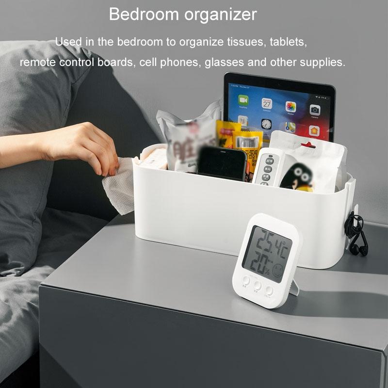 Space Saving Dormitory Bedside Hanging Storage Organizer Shelf 6