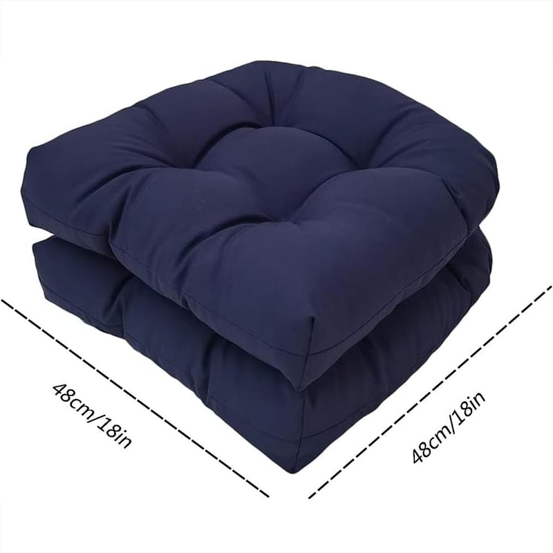 Premium Garden Patio Rattan Chair Cushion With Thick Waterproof Soft Padding 3