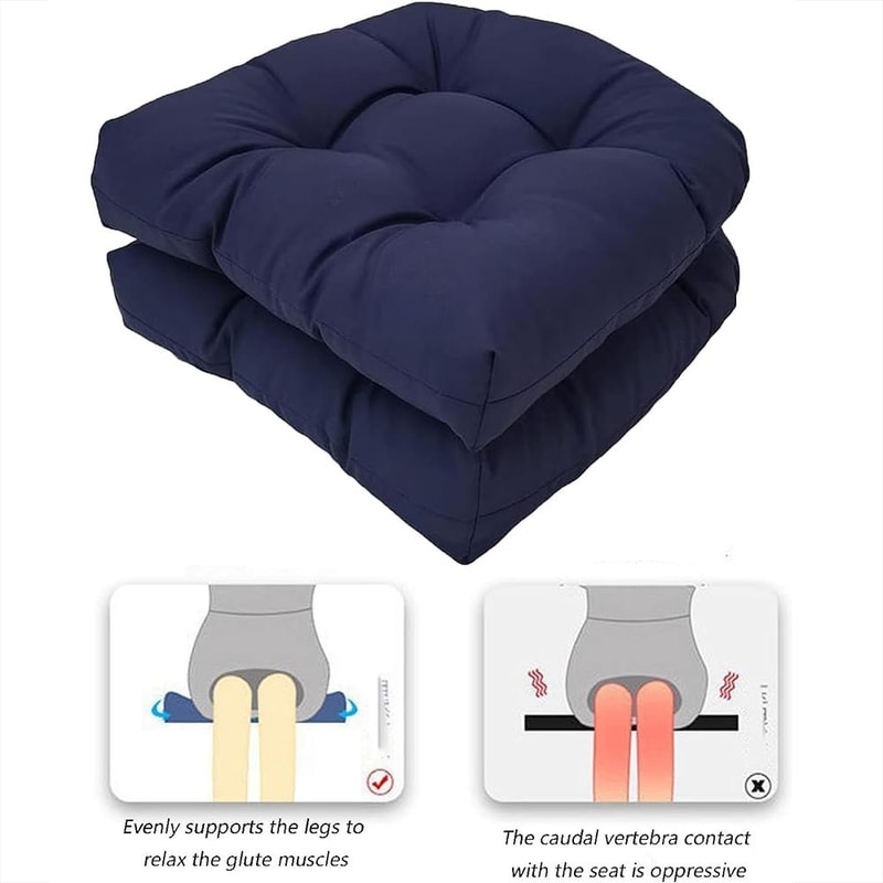 Premium Garden Patio Rattan Chair Cushion With Thick Waterproof Soft Padding 5